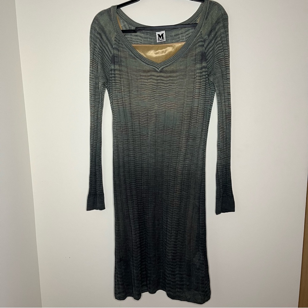 M Missoni Gradient Space Dye Long Sleeve Dress